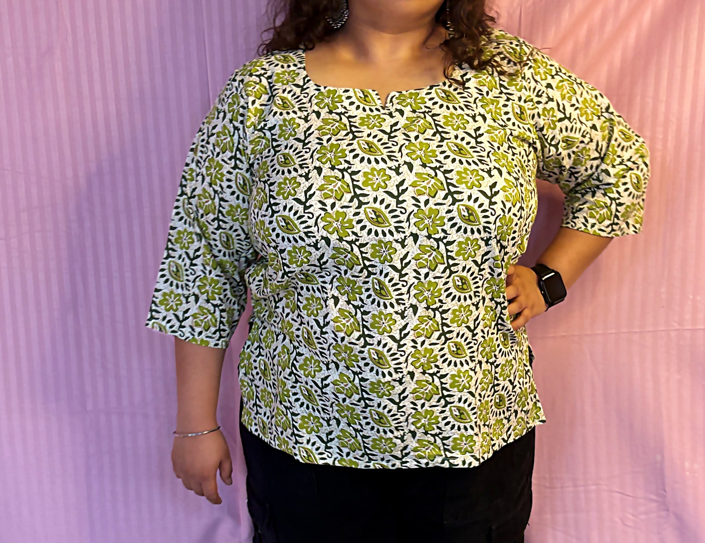 Wildflower– Dramatic as it's Name - Cotton Short Kurti